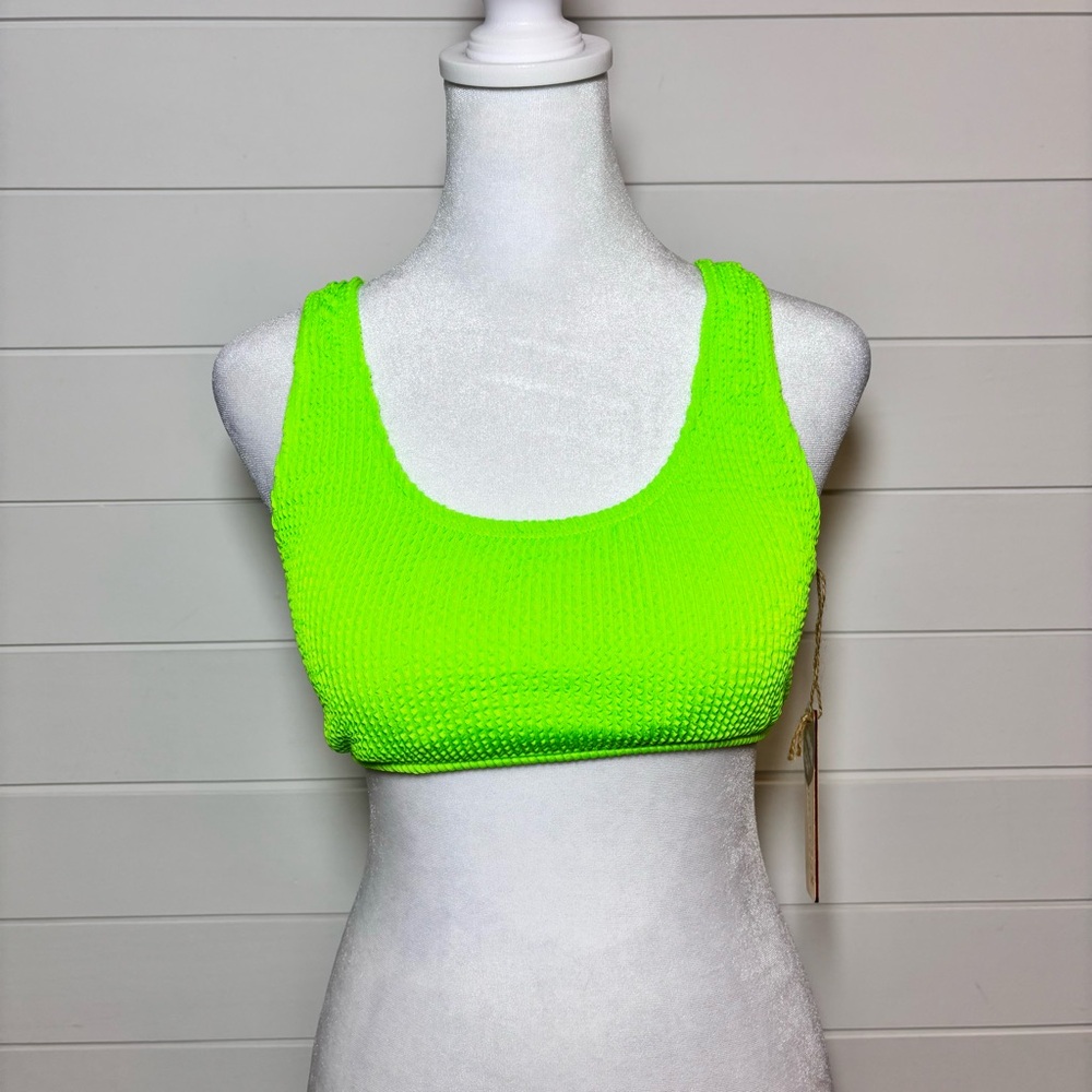 CABANA DEL‎ SOL Lime Green Neon bikini Size M